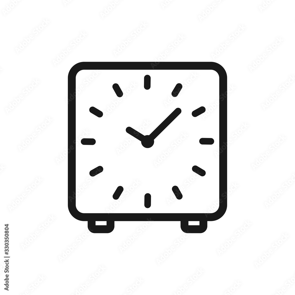 clock vector icon in trendy flat style clock vector icon in trendy flat style