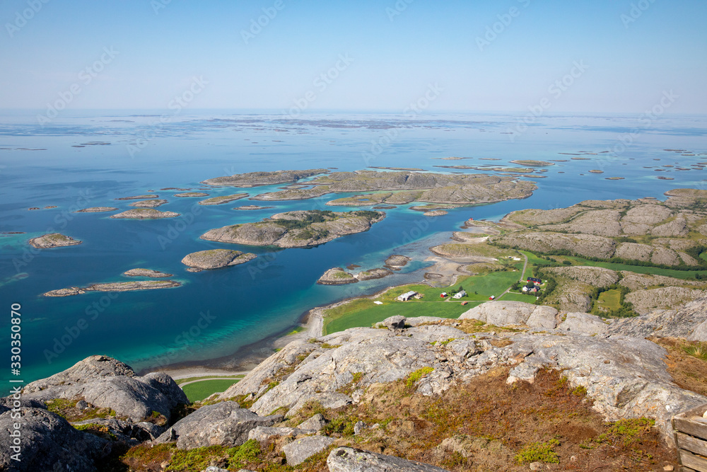 Great hiking weather on the island of Vega in Nordland county - World Heritage Site