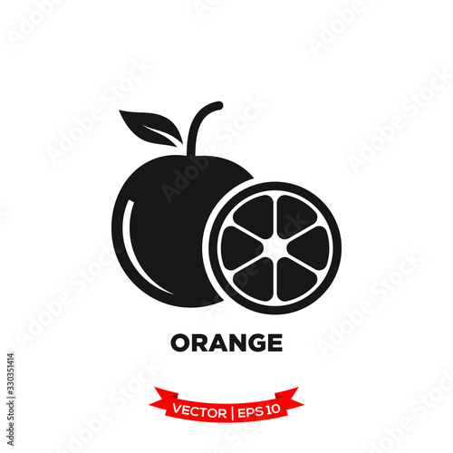 orange icon in trendy flat style