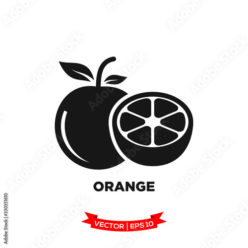 orange icon in trendy flat style