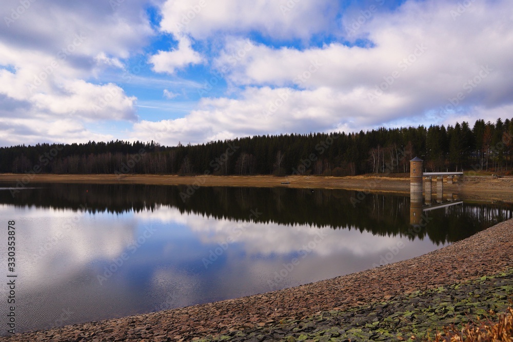 Talsperre in Cranzahl im Erzgebirge Talsperre in Cranzahl im Erzgebirge