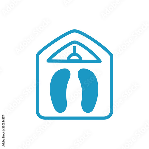 scale balance line style icon