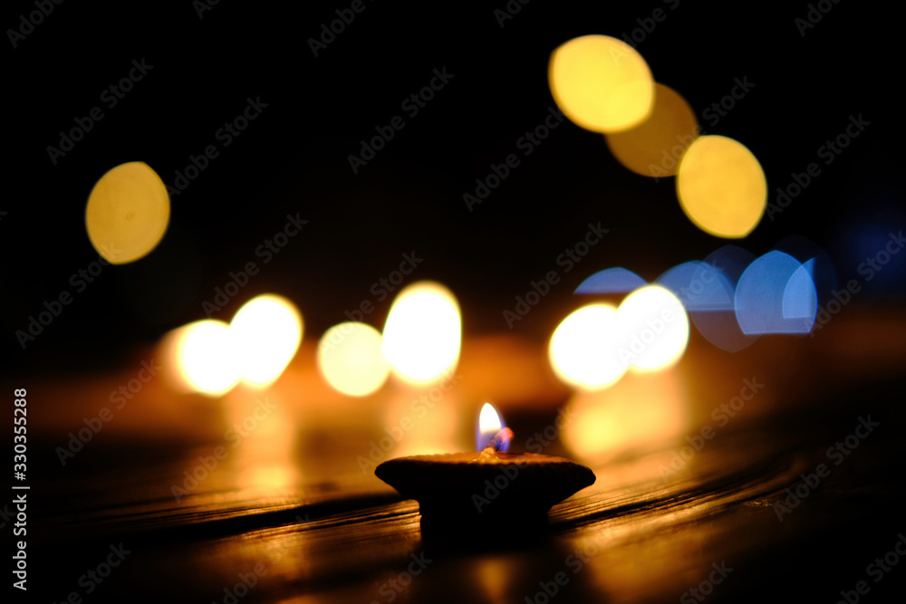 Candlelight on a beautiful bokeh sheet Candlelight on a beautiful bokeh sheet