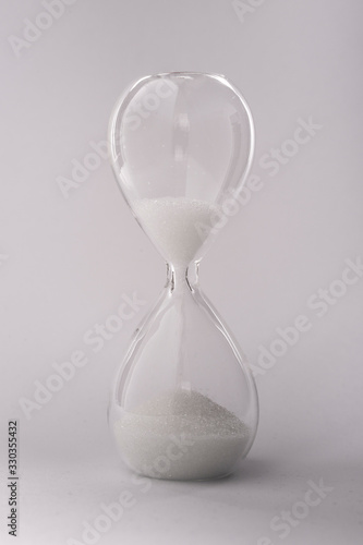 hourglass on a white background