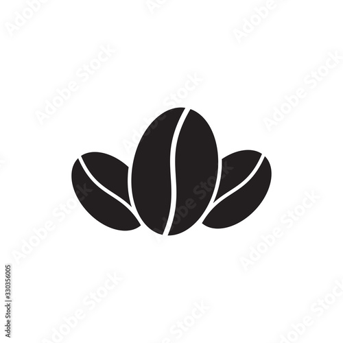 coffee bean icon in trendy flat design