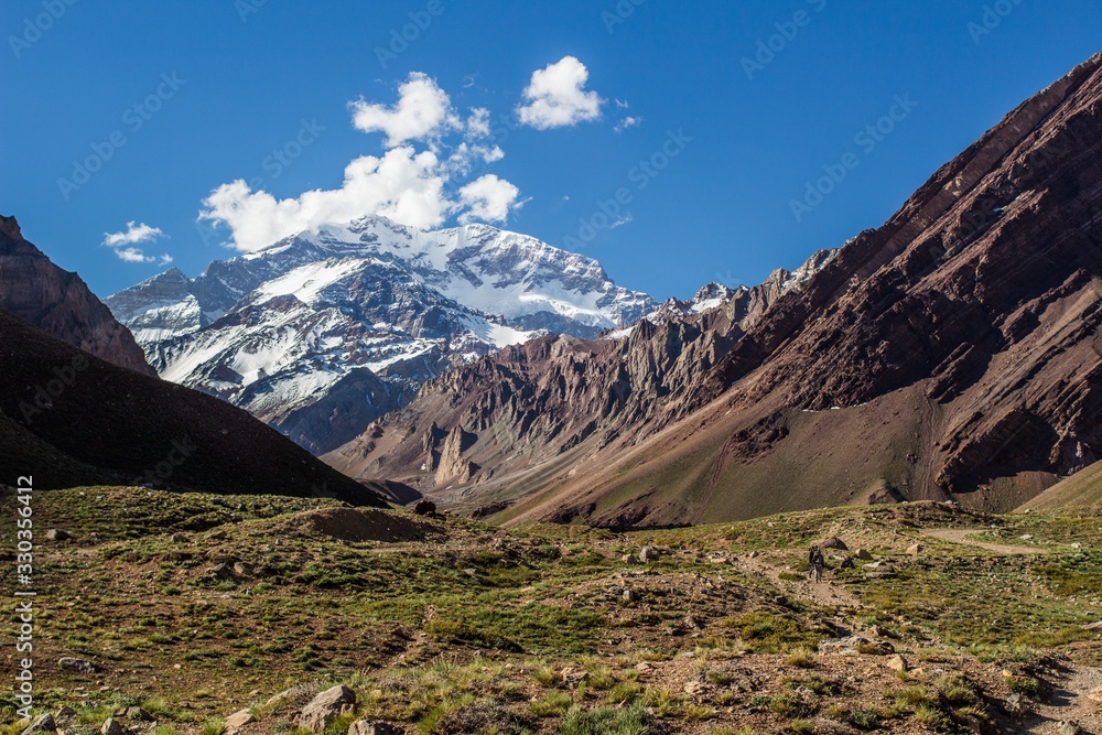 Snow Peaks in the Andes