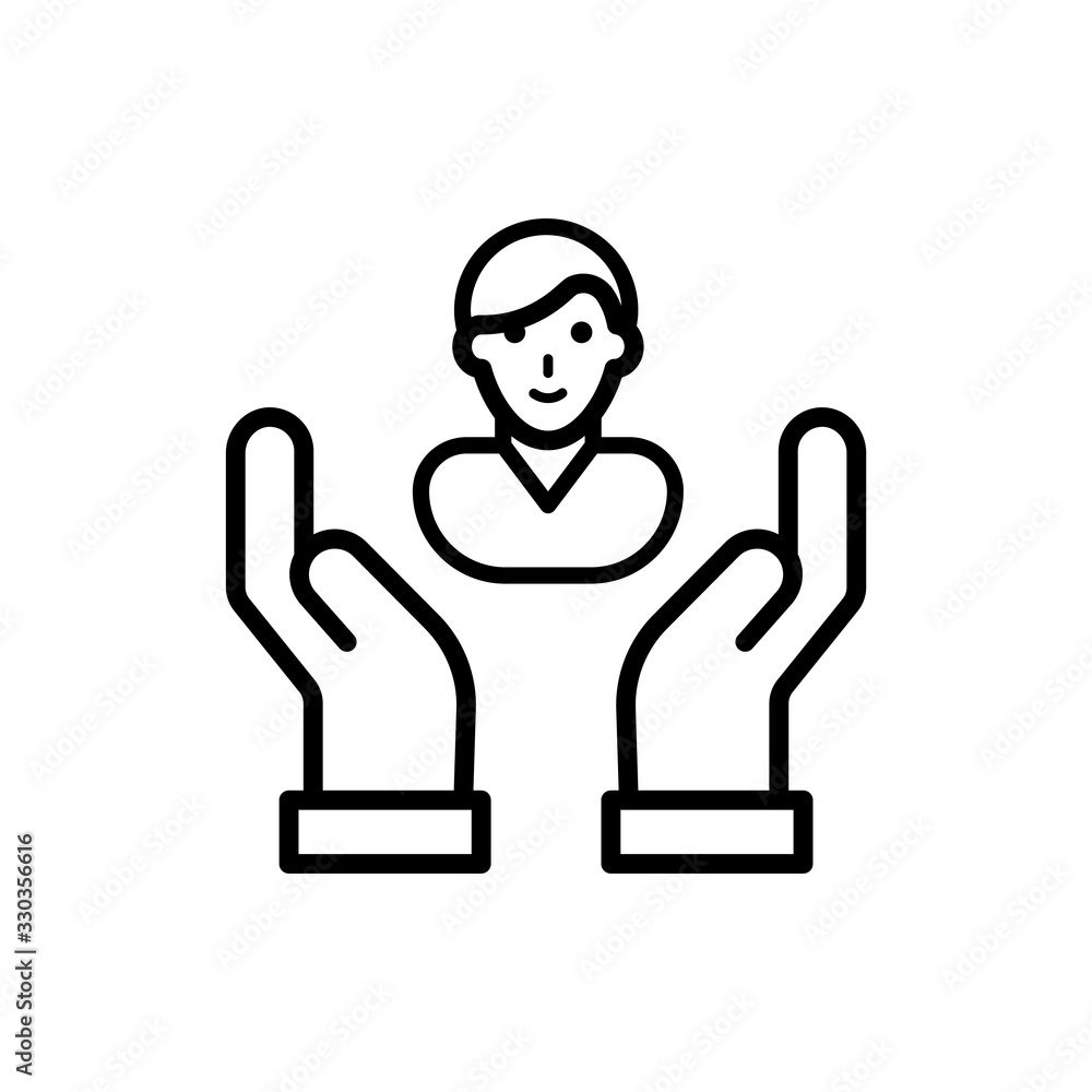 Increase Profit Insurance icon Line Vector Illustration. Increase Profit Insurance icon Line Vector Illustration.