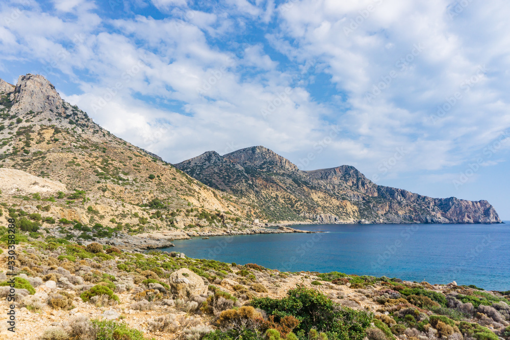 Beautiful view to the bay near Paleochora, Crete