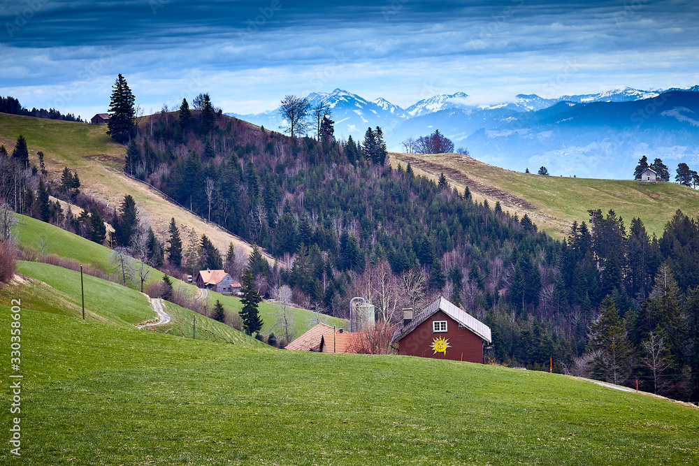 Alpenlandschaft in der Schweiz