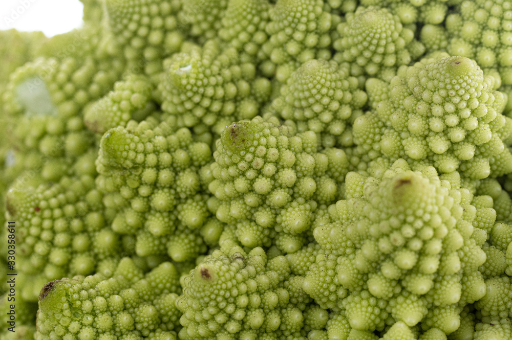 Macro photo of Brassica oleracea. Texture and pattern of Brassica oleracea. Macro photo of Brassica oleracea. Texture and pattern of Brassica oleracea.