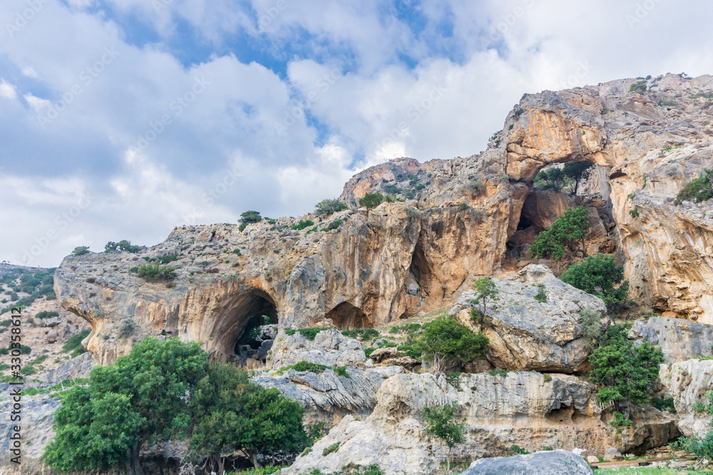 Beautiful view to the mountains near Paleochora, Crete