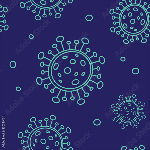 corona virus 2019-nCoV seamless pattern. Corona Virus in Wuhan, China, Global Spread, and Concept Stopping Corona Virus. Flu and lung disease spreading of world. Dangerous Chinese ncov corona virus, r