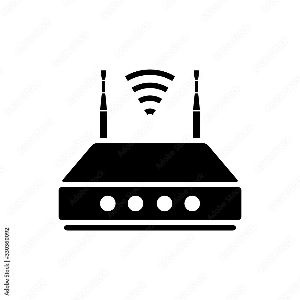 Obraz premium router icon vector template