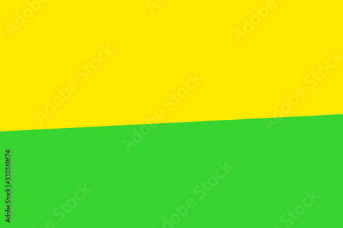 An abstract yellow and green color blocking background image.