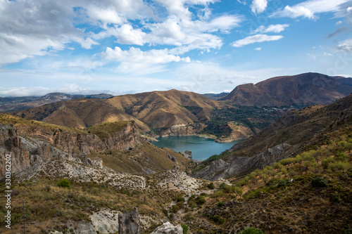 Landscapes of National park Sierra Nevada mountains near Malaga and Granada, Andalusia, Spain © barmalini