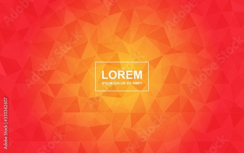 Triangle Background Vector Design with Orange and Light Orange