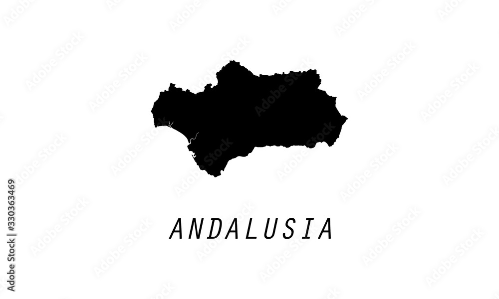 Andalusia map region Spain country state