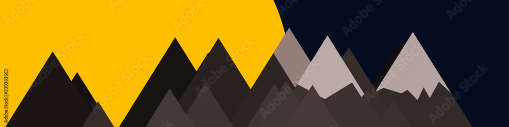 Mountains Panorame Abstract Random Placed Generative Art background illustration Mountains Panorame Abstract Random Placed Generative Art background illustration
