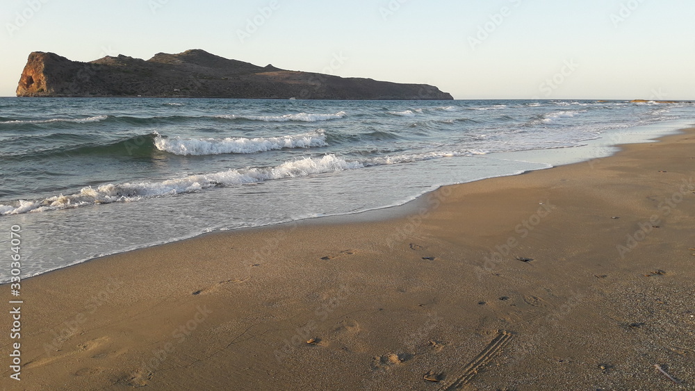 Seaside Agia Marina in Crete in September 2017 Seaside Agia Marina in Crete in September 2017