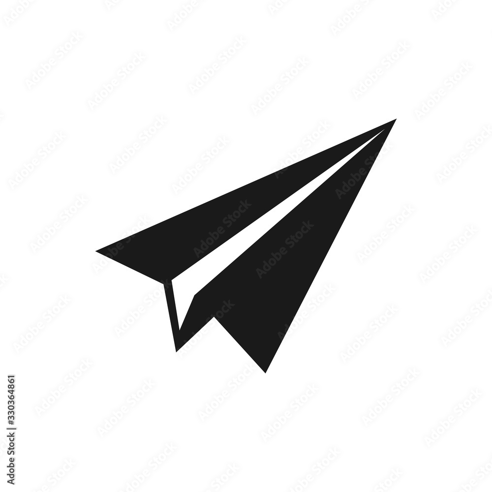 paper plane icon in trendy flat design paper plane icon in trendy flat design
