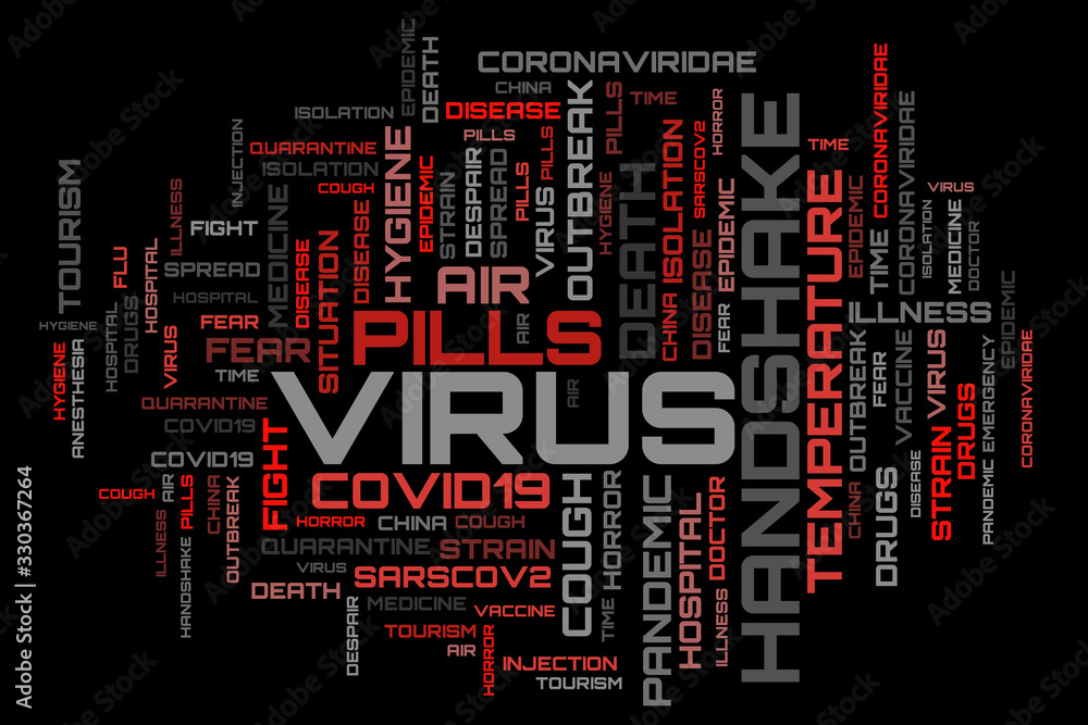Abstract COVID-19 virus topic background