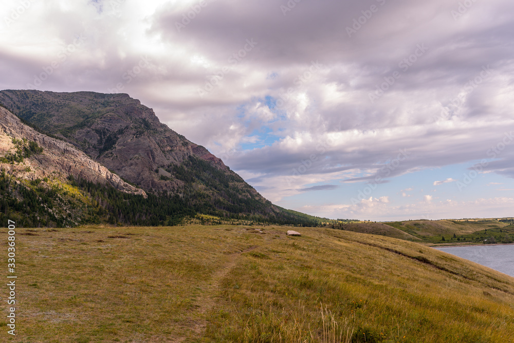 landscape with mountains and clouds landscape with mountains and clouds