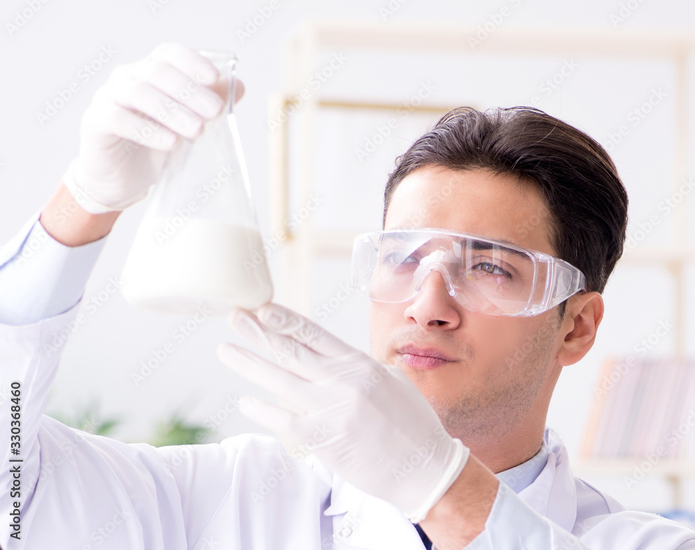 Food scientist testing new stuff in the lab Food scientist testing new stuff in the lab