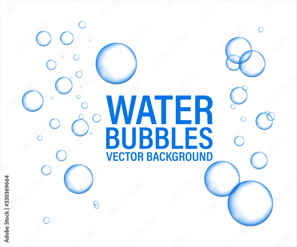 Realistic rain droplets condense on glass. Soda pop. Champagne. Soap Water Bubbles. Water vapor