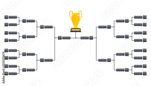 Tournament bracket templates. Playoffs schedule template. Creative Design Tournament Bracket. Blank tournament bracket.vector illustration.