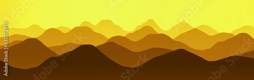 creative mountains slopes at dusk time cg texture illustration