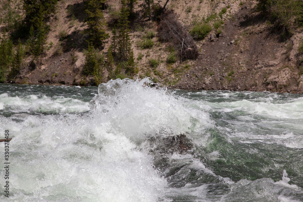 Rapids in the Yellowstone River Rapids in the Yellowstone River
