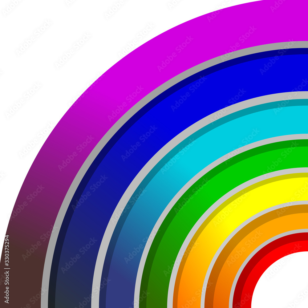 Obraz premium The background is a rainbow. Vector illustration