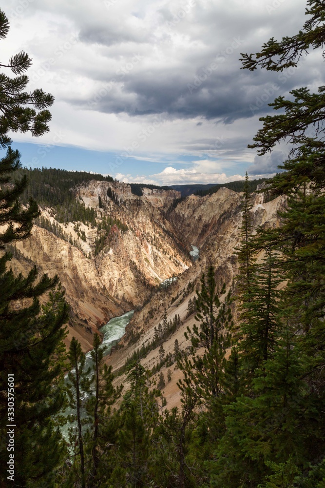 Yellowstone River in the Grand Canyon of the Yellowstone Yellowstone River in the Grand Canyon of the Yellowstone
