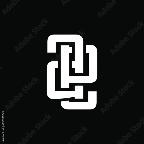 Initial letter ae or ea logo template with overlap modern font symbol in flat design monogram illustration photo