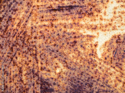Dirty rusty metal texture, rusty iron background, steel material, corrosion effect, seamless texture, vintage style. Rust that corrodes metal surfaces causes strange colors. Abstract backdrop.
