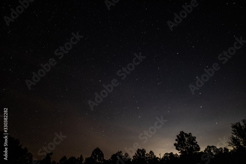 Starry night with the Big Dipper.