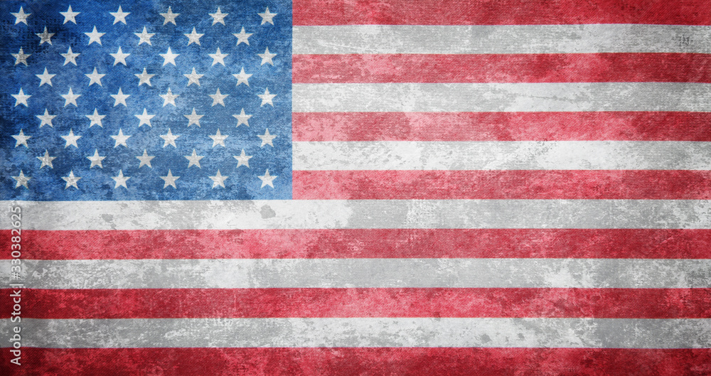 Naklejka premium Flag of USA