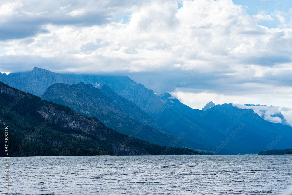 Waterton Lake in the Mountains