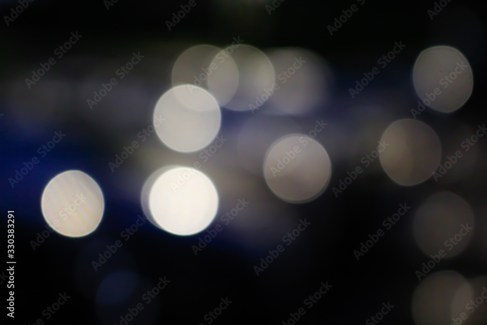 Abstract bokeh background. Christmas bokeh lights refocused blurred background.