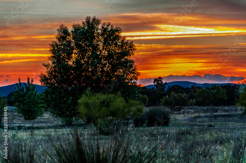 Sunset in Las Rozas de Madrid. Madrid Spain. © JUAN ANTONIO