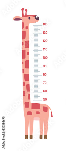 Giraffe meter wall or height chart or wall sticker