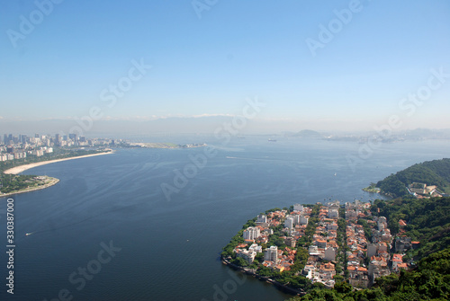 Guanabara bay aerial view