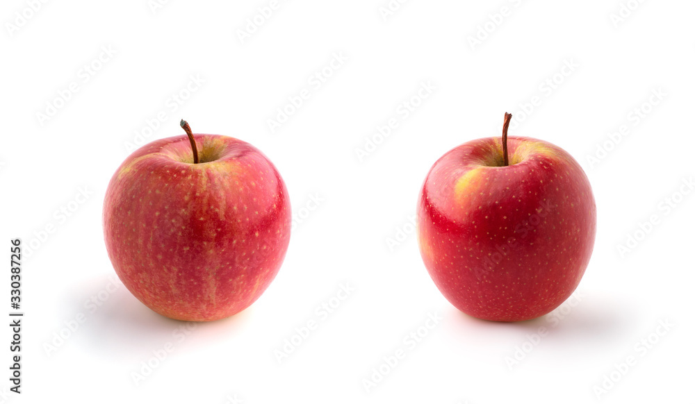 red apple on a white background red apple on a white background