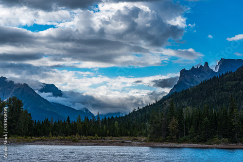 Waterton Lake in the Mountains