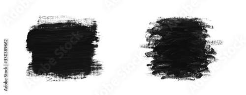 Black abstract background in watercolor