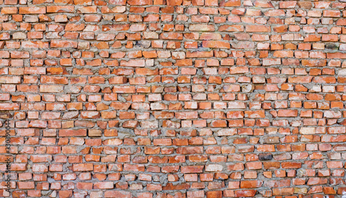 Old grunge brick wall background