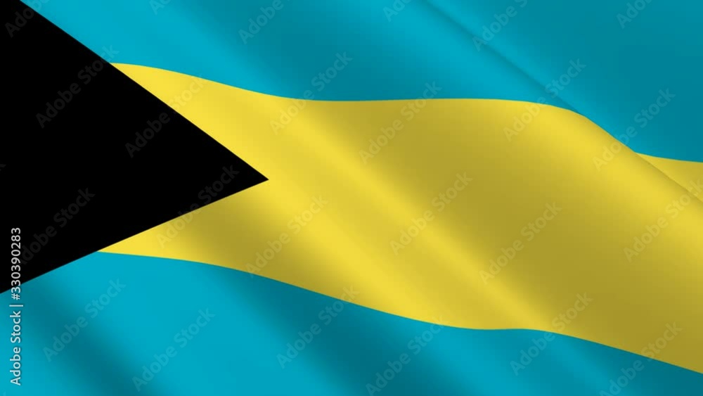 3d rendering bahamas flag waving animation full screen background, for celebrating independence day. 3d rendering bahamas flag waving animation full screen background, for celebrating independence day.