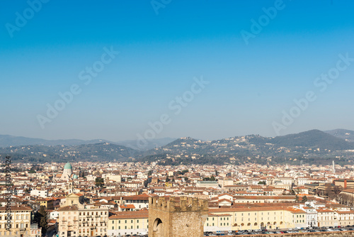 Fototapeta Naklejka Na Ścianę i Meble -  beautiful panoramic view of Florence, Tuscany, Italy