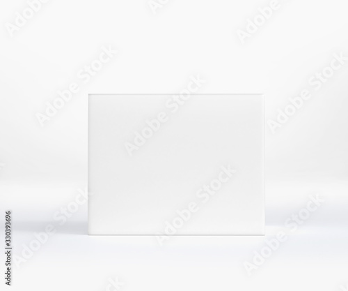 white cosmetic jar box mockup, Blank Box Packaging Realistic mockup template, 3d rendering isolated on light background  © Pixelica21