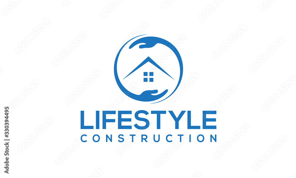 Lifestyle Contraction Logo Design Lifestyle Contraction Logo Design